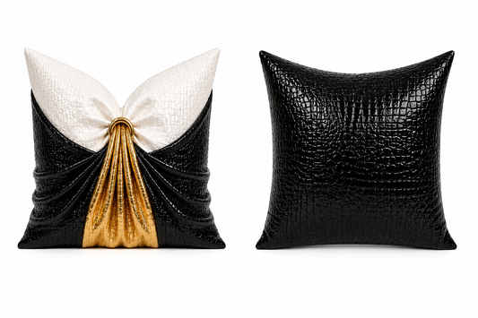 The Obsidian Drape Pillow Cover