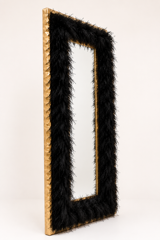Noir Plume Mirror