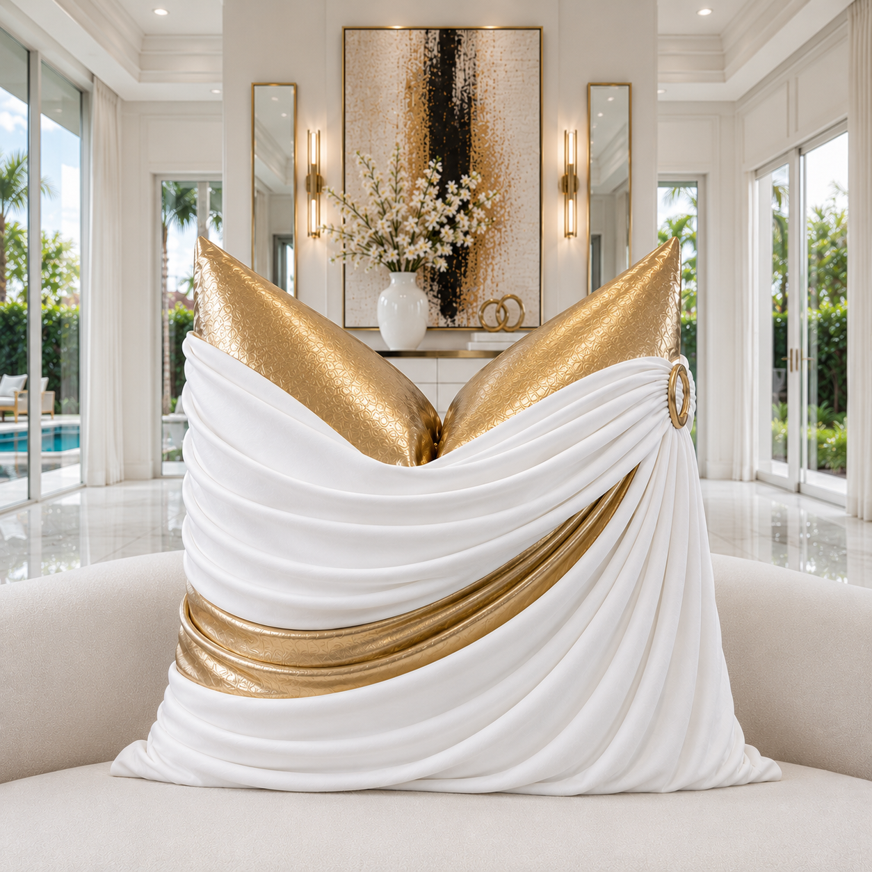 The Riviera Luxe Cushion Cover