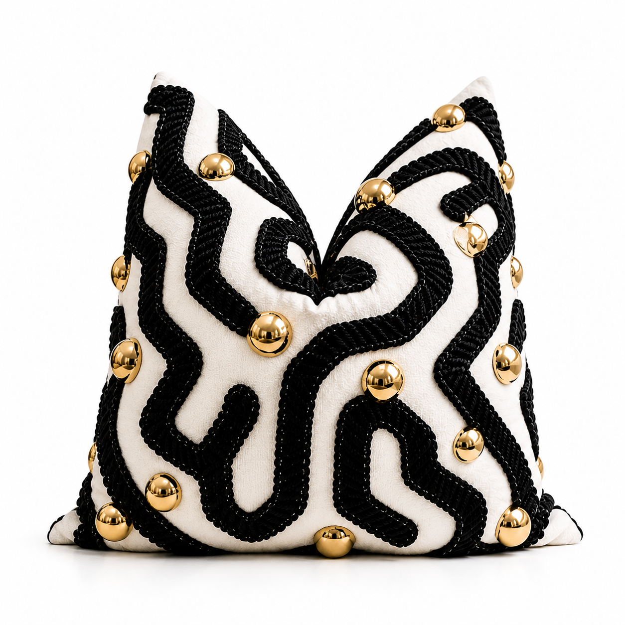 Obsidian Curve Luxe Pillow