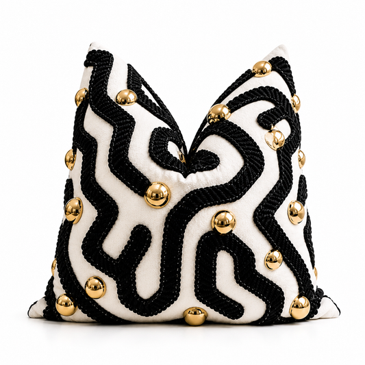 Obsidian Curve Luxe Pillow