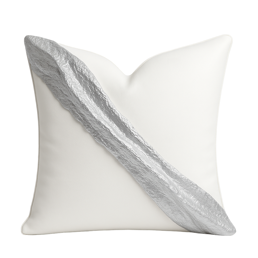 Silver Luxe Accent Pillow