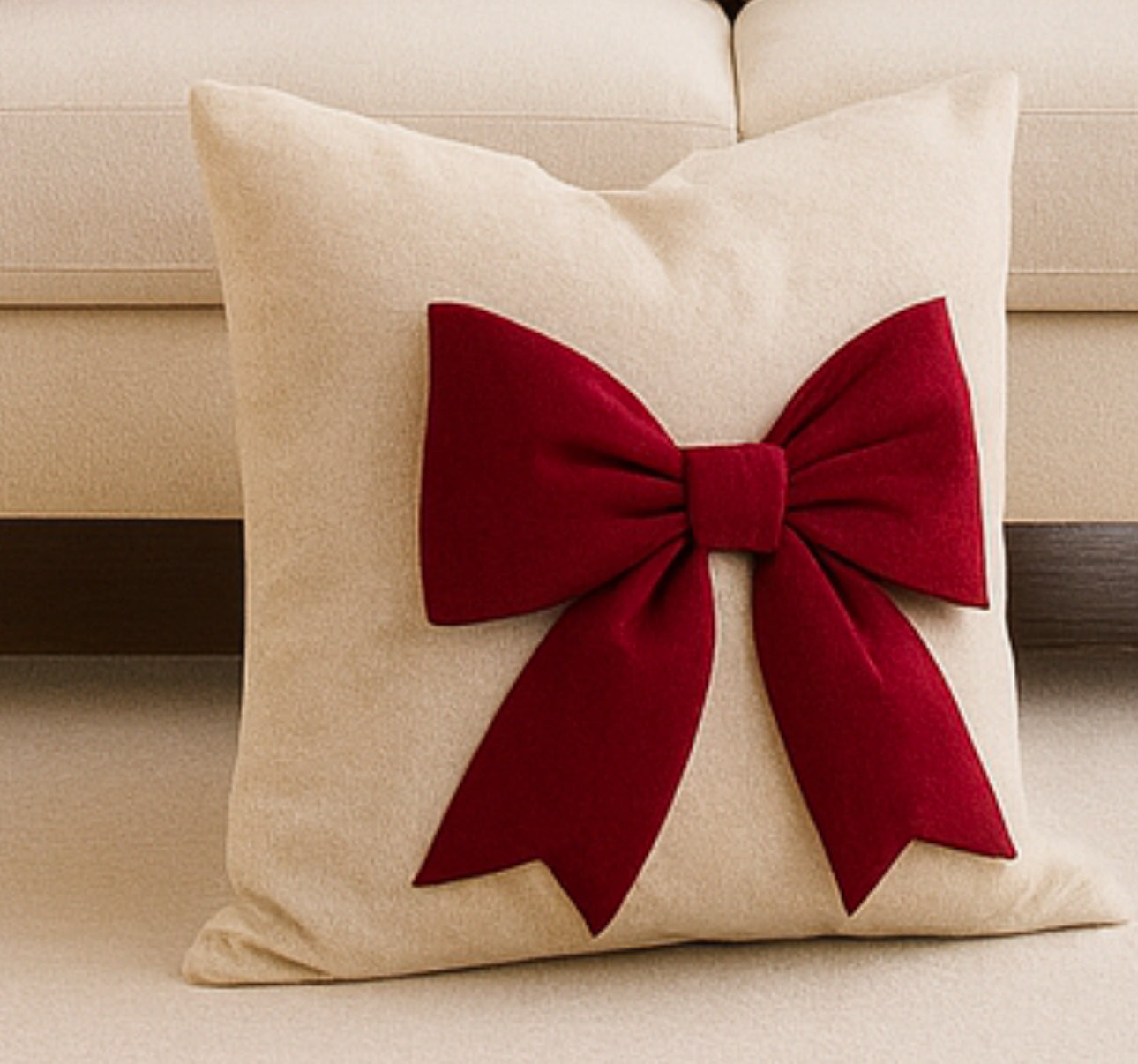 The Scarlett Bow Pillow