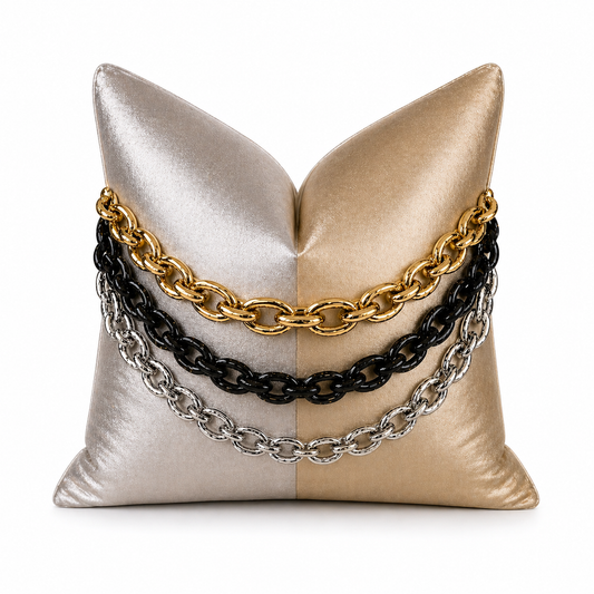 Aurelia Chain Luxe Pillow Cover