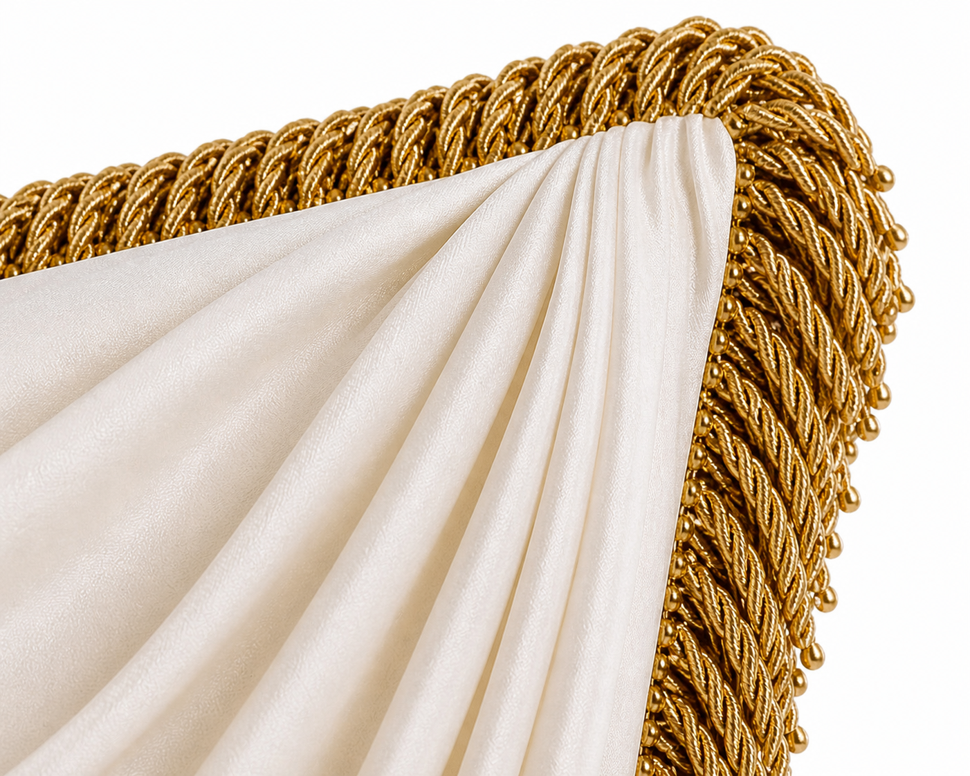 The Versailles Draped Silk Luxe Pillow Cover