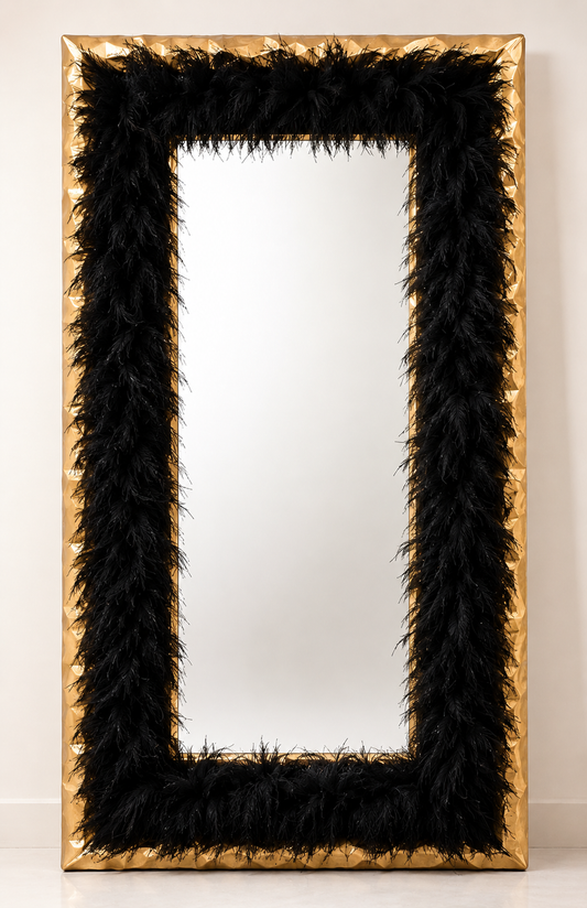 Noir Plume Mirror