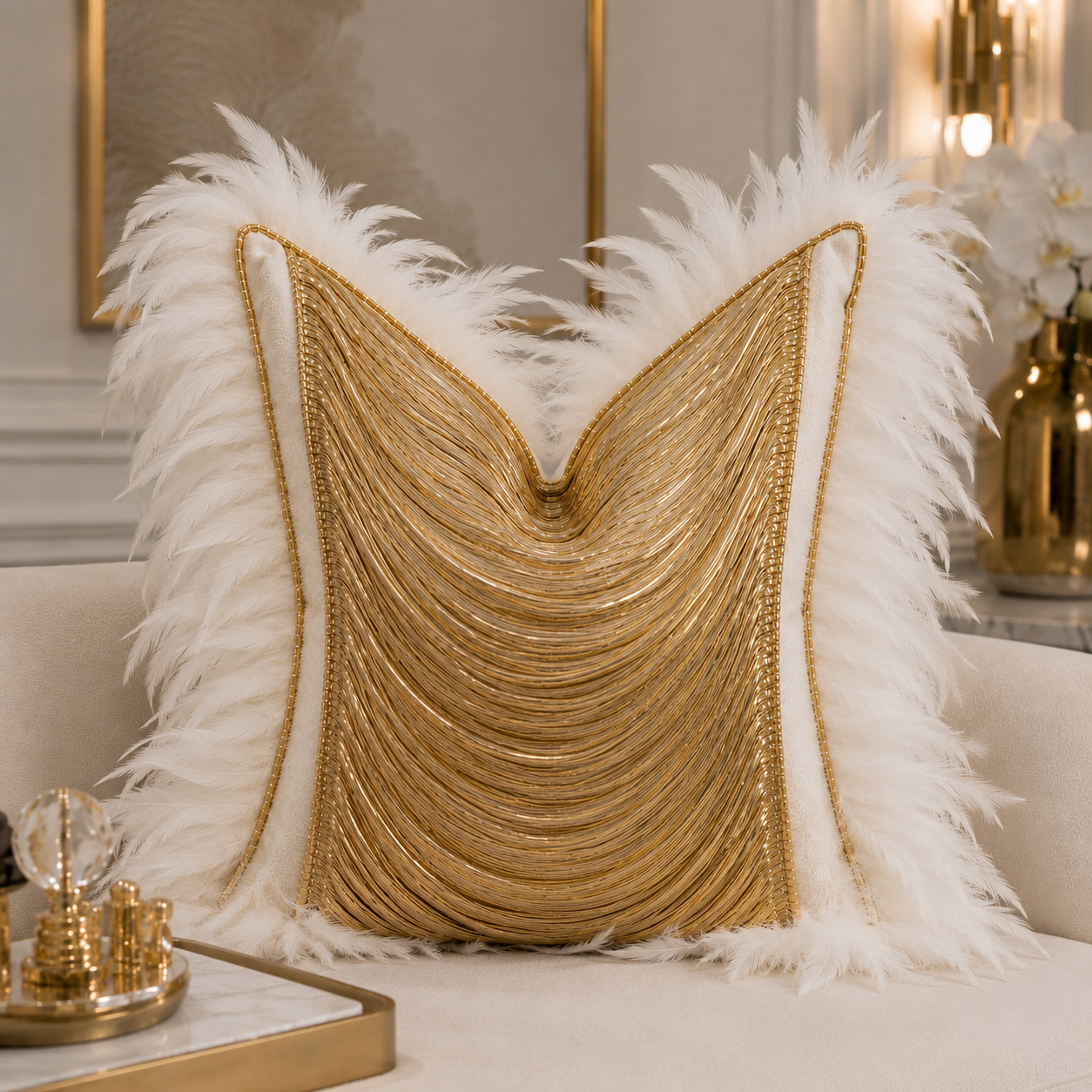 Palm Beach Aurora Couture Pillow Cover