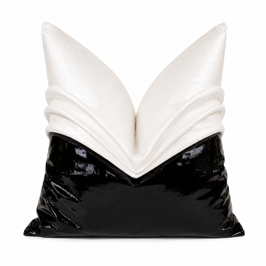 Onyx Crest Cushion Cover