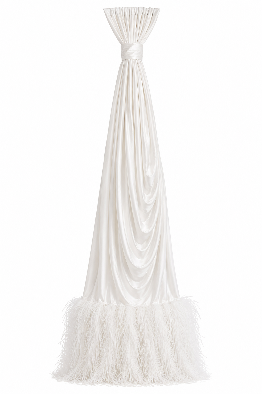 The Étoile Blanc Feather Curtain Panel