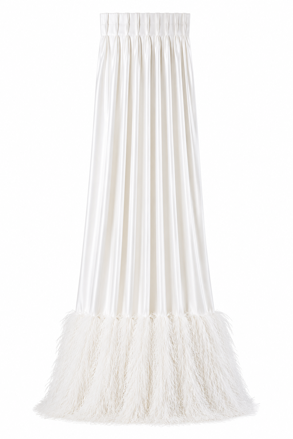 The Étoile Blanc Feather Curtain Panel
