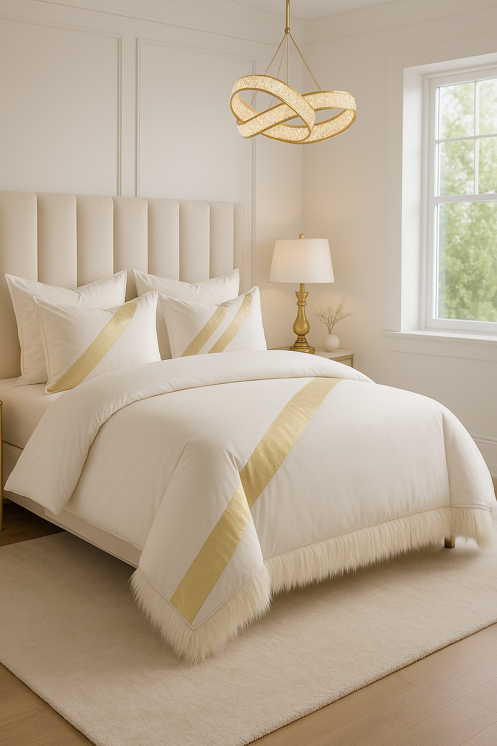 Aurora Luxe Comforter Set by Room & Luxe Interiors.